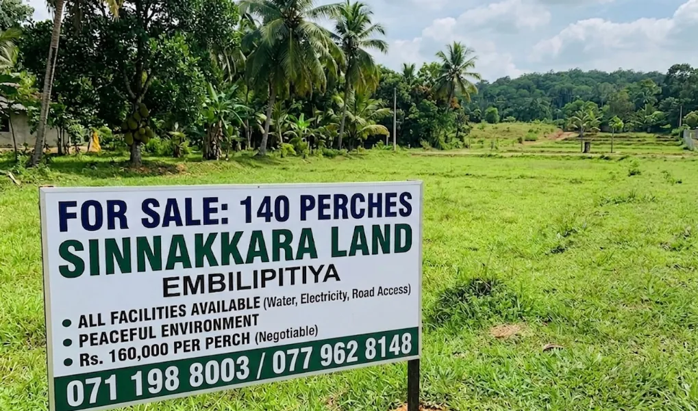 Land for Sale in Embilipitiya -140 Perches