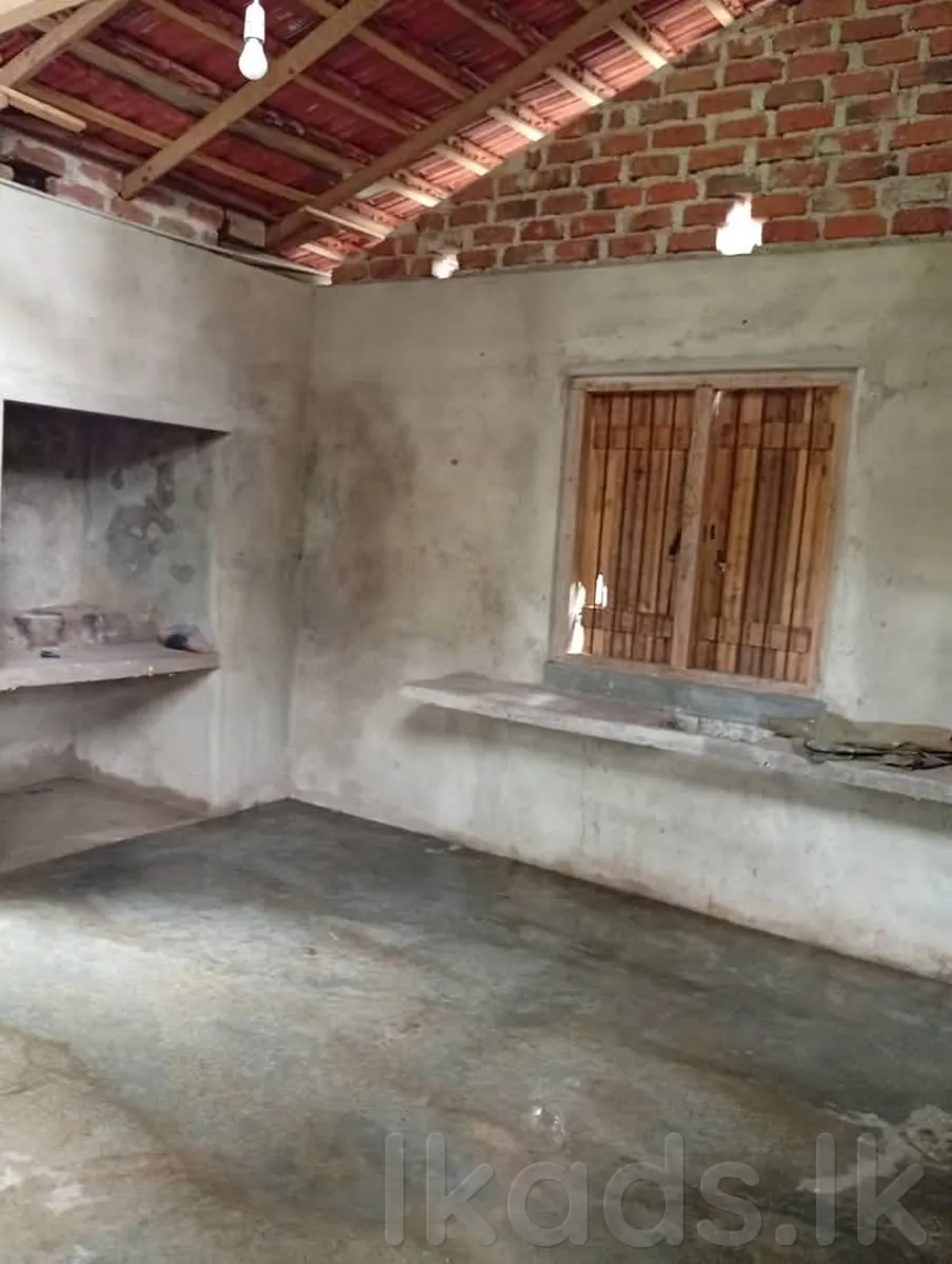 Land with Partially Completed House for Sale near Kurunegala