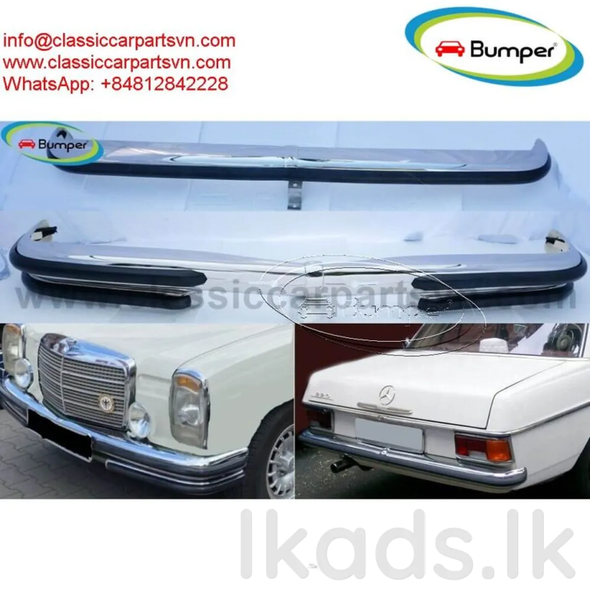 Mercedes W114 W115 Sedan S2 bumpers