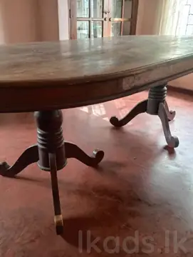 Dining Table - with 6 Teak ChairsTeak -Oval Shape