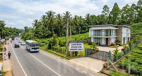 ප්‍රදාන පාර අයිනෙන් ගොඩක් අඩුවට නිවසක් සමග ඉඩමක්💯