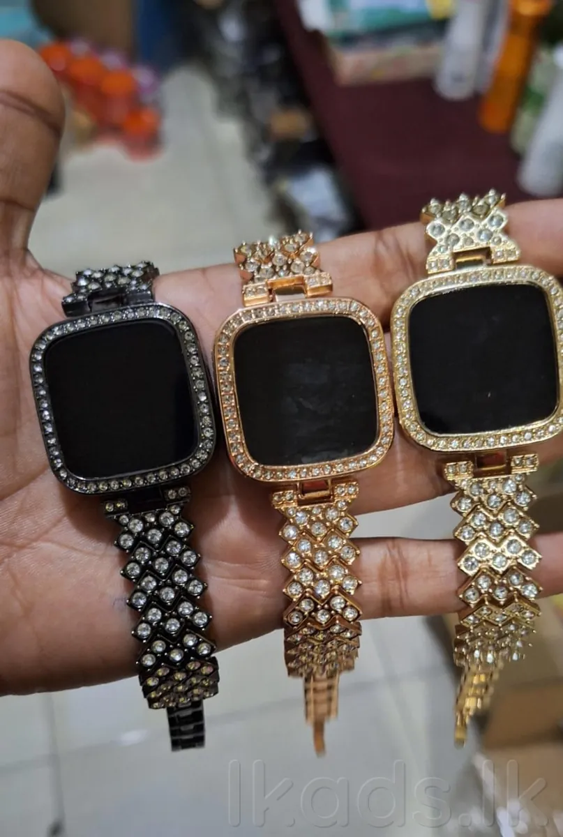 LUXURY DIAMOND LED TOUCH WATCH FOR GIRLS 🌹 🌹 ගර්ල්ස් ලා සඳහා ලක්සරි ඩයමන්ඩ් LED ටච් වොච් 🌹 photo 3