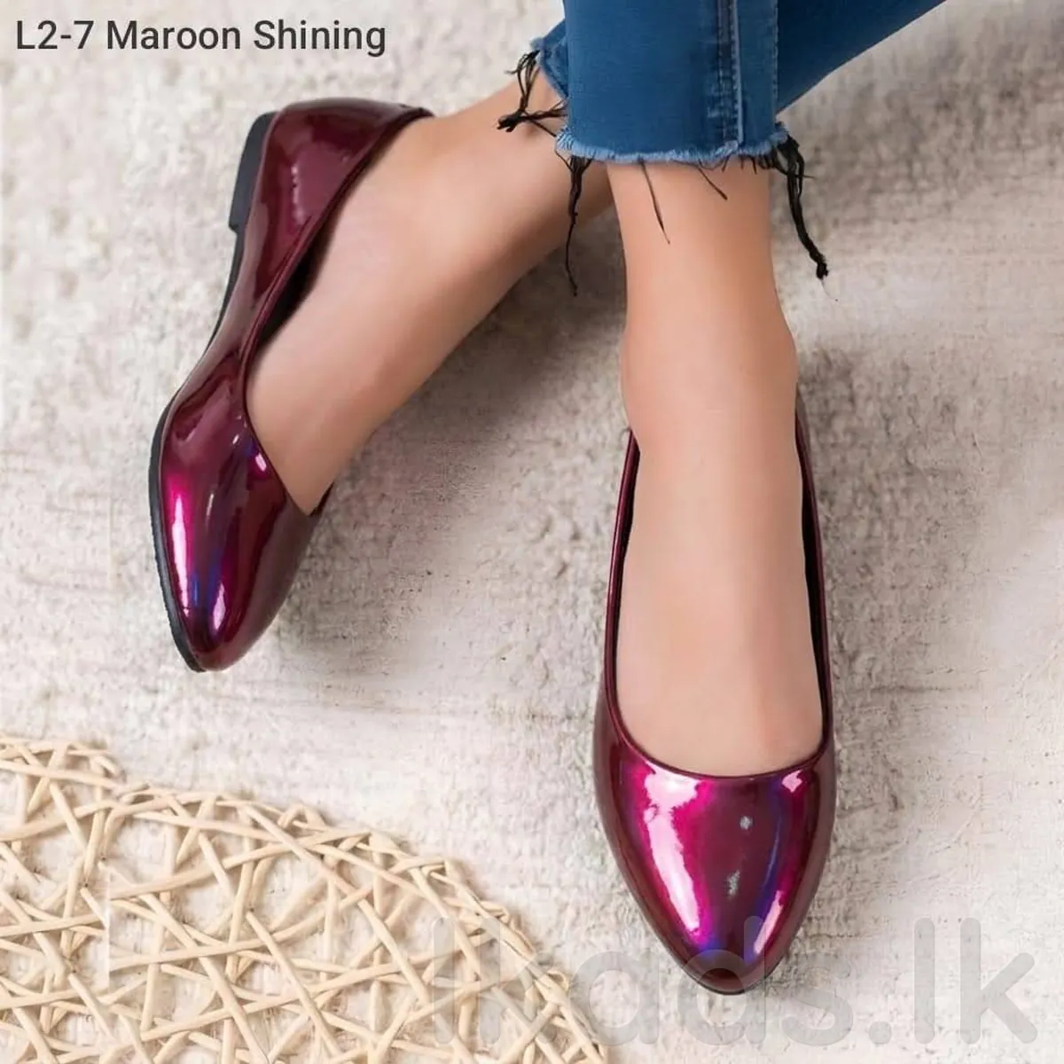 Premium Shining Pointed Toe Flat Shoes for Women photo 2