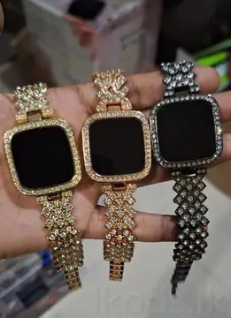 LUXURY DIAMOND LED TOUCH WATCH FOR GIRLS 🌹 🌹 ගර්ල්ස් ලා සඳහා ලක්සරි ඩයමන්ඩ් LED ටච් වොච් 🌹