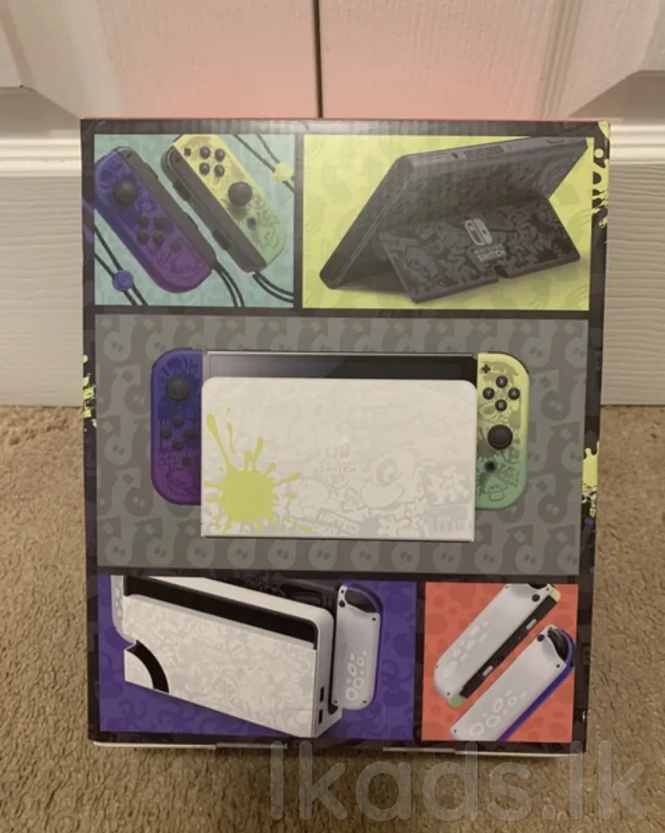Authentic Nintendo Switch - OLED Splatoon 3 Special Edition 64GB New Sealed photo 2