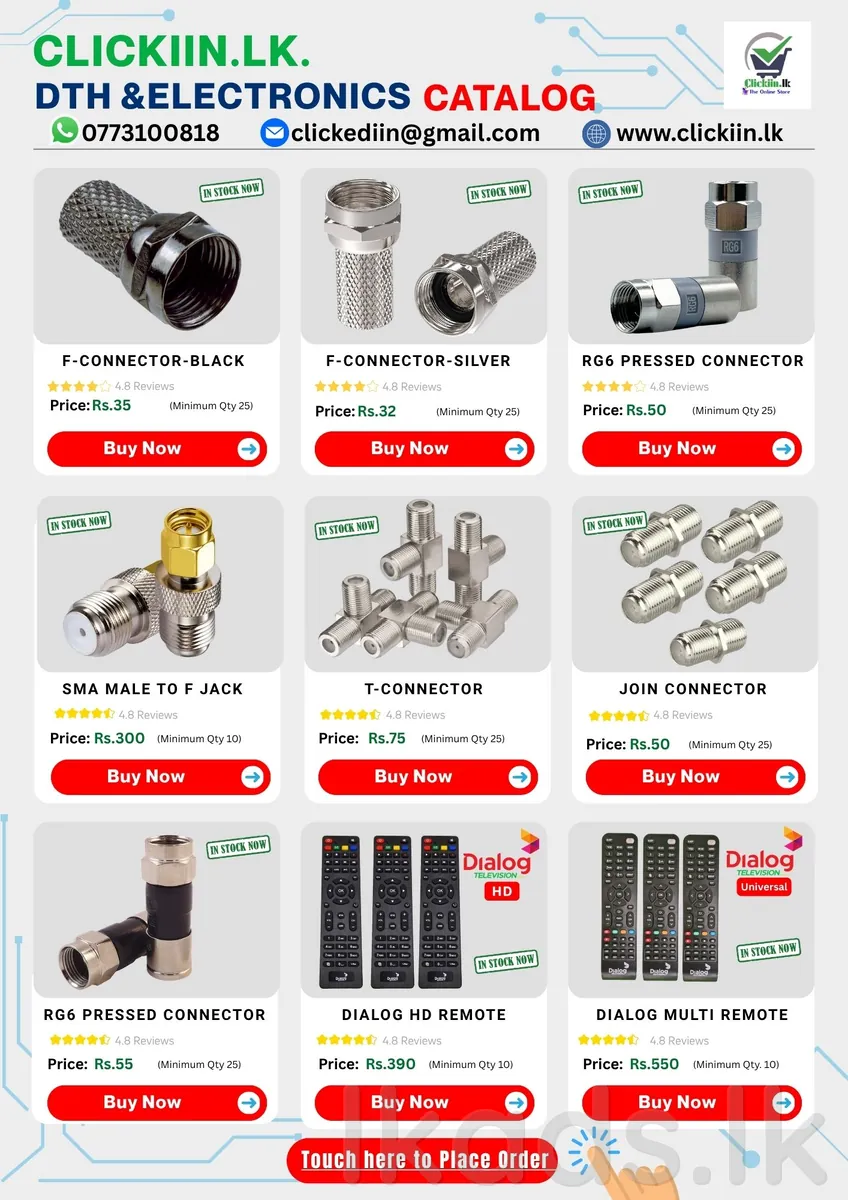 CLICKIIN.LK DTH & ELECTRONIC PRODUCTS WHOLESALE in Monaragala, Okkampitiya