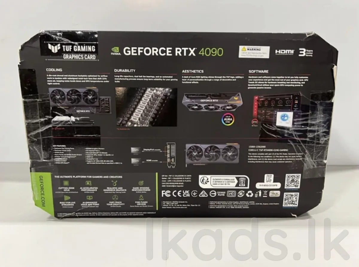 ASUS GEFORCE RTX 4090 24GB TUFF OC GAMING GRAPHICS CARD. photo 2