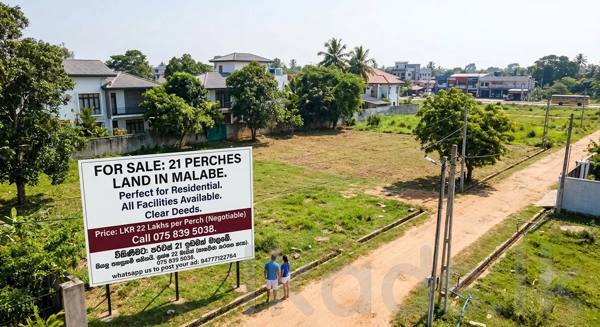 Malabe – Land for Sale – 21 Perches in Colombo, Malabe