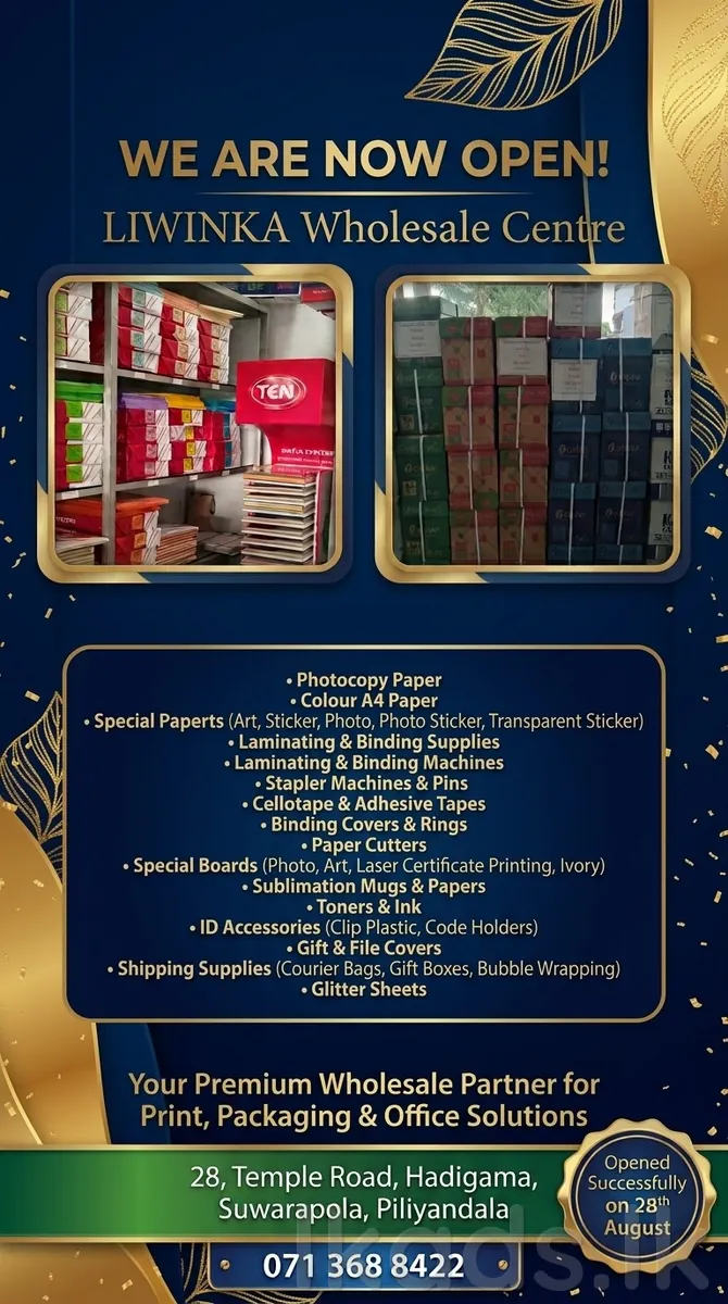 Print and packaging items for wholesale in Colombo