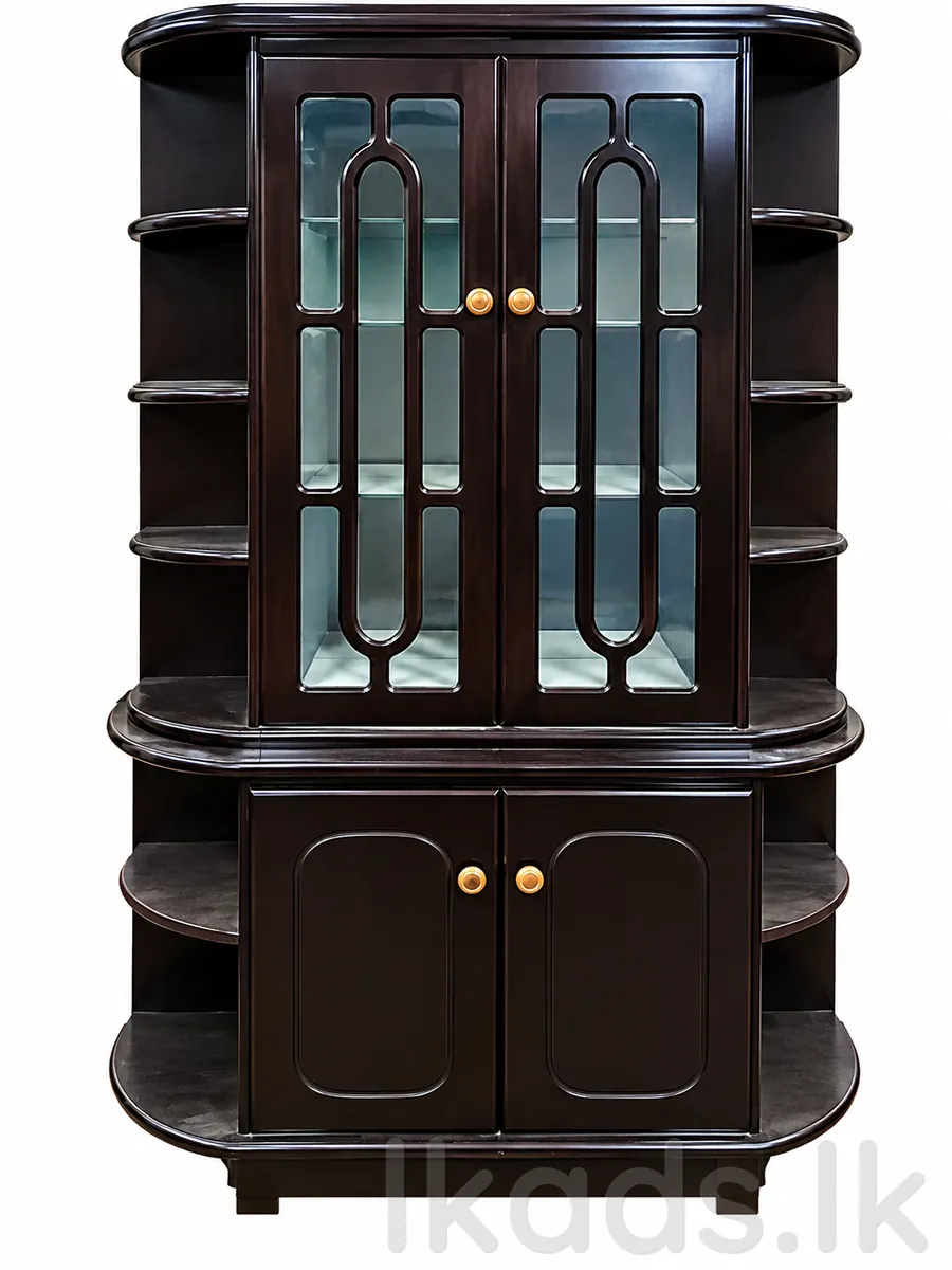 Display cupboard, TV cabinet with CRT television, and flat-screen TV photo 4
