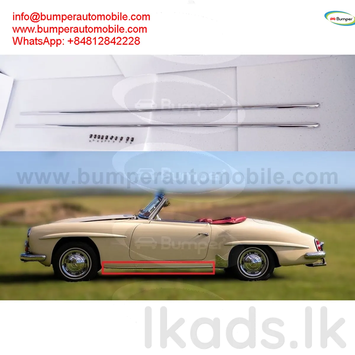 Mercedes 190SL Roadster year (1955-1963) Parts photo 4