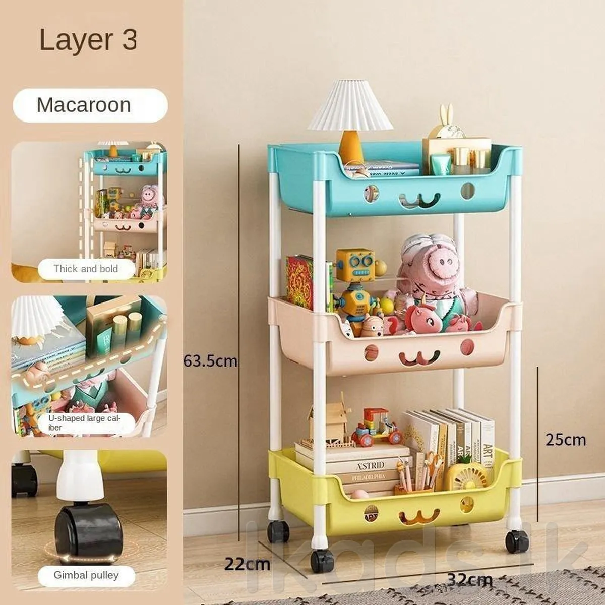 3 LAYER KIDS STORAGE RACK photo 5