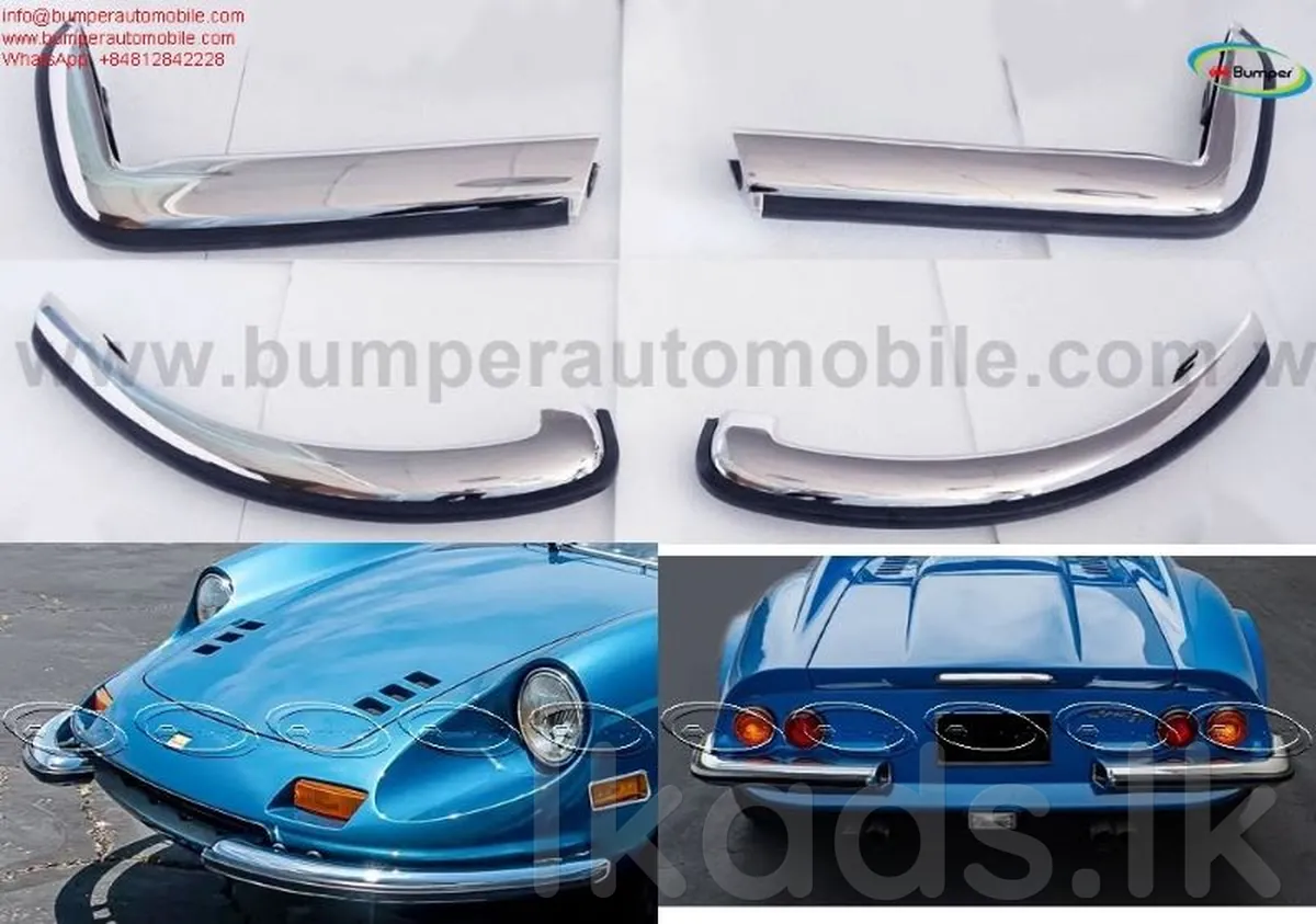 Ferrari Dino 246 GT and GTS bumpers classic car year 1969 to 1974