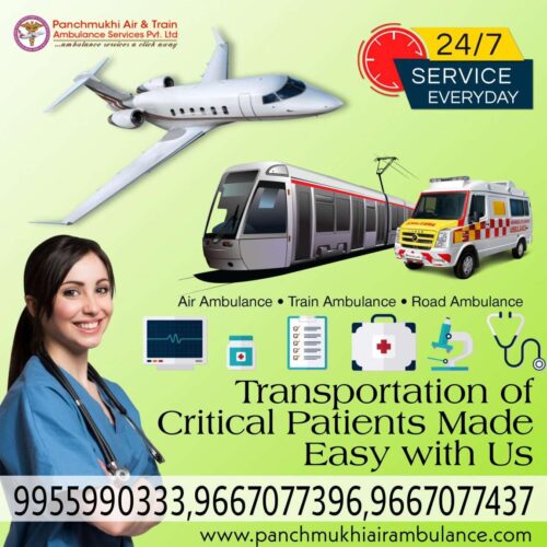 Get a Low Fare Air Ambulance from Guwahati with a Healthcare Endorsement by Panchmukhi
