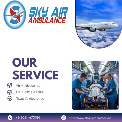 The Safest Air Ambulance Service in Patna City At Your Disposal: Sky Air Ambulance.