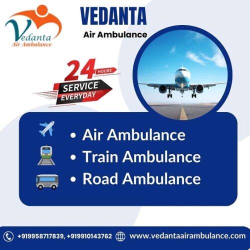 Vedanta Air Ambulance Service in Allahabad Is Offering Medical Transfer Via Air, Having The Best Track Record of Being On Time