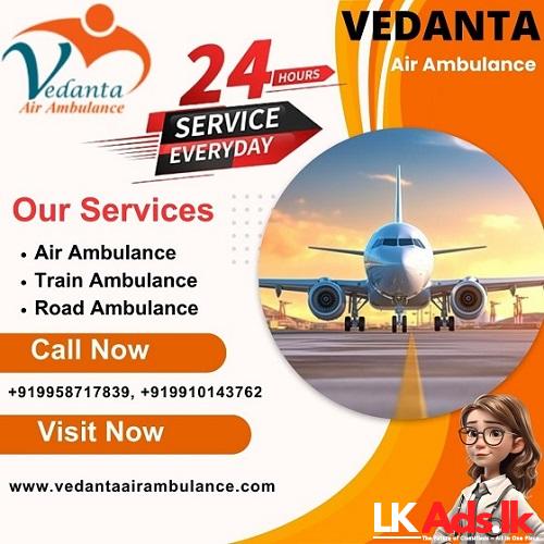 Vedanta Air Ambulance Service in Varanasi with a Ventilator at a Budget-friendly Cost