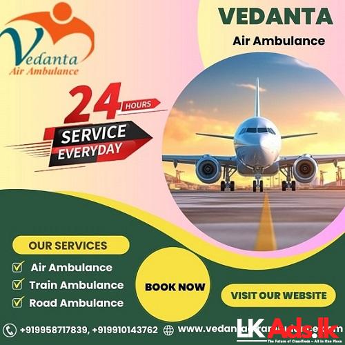 Vedanta Air Ambulance Service in Bhopal with Top-class Healthcare facility at Lowest Price